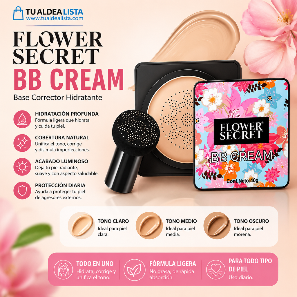 Base Corrector Hidratante - Flow Secret BB Cream