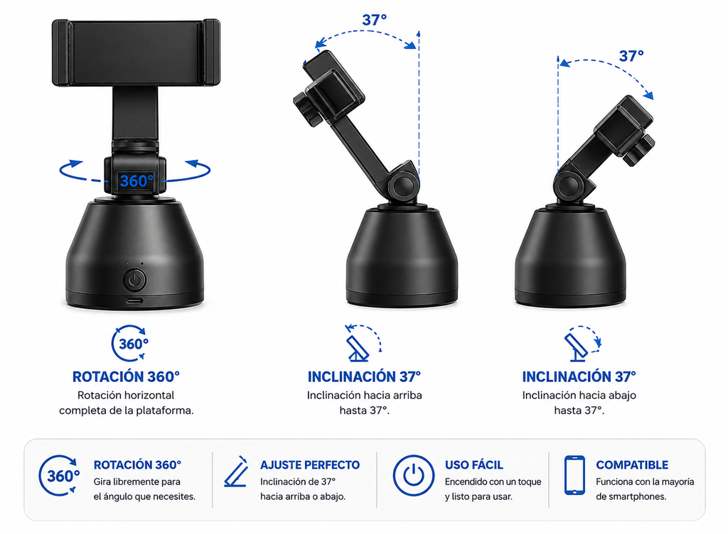 Soporte Con Rotación Inteligente 360